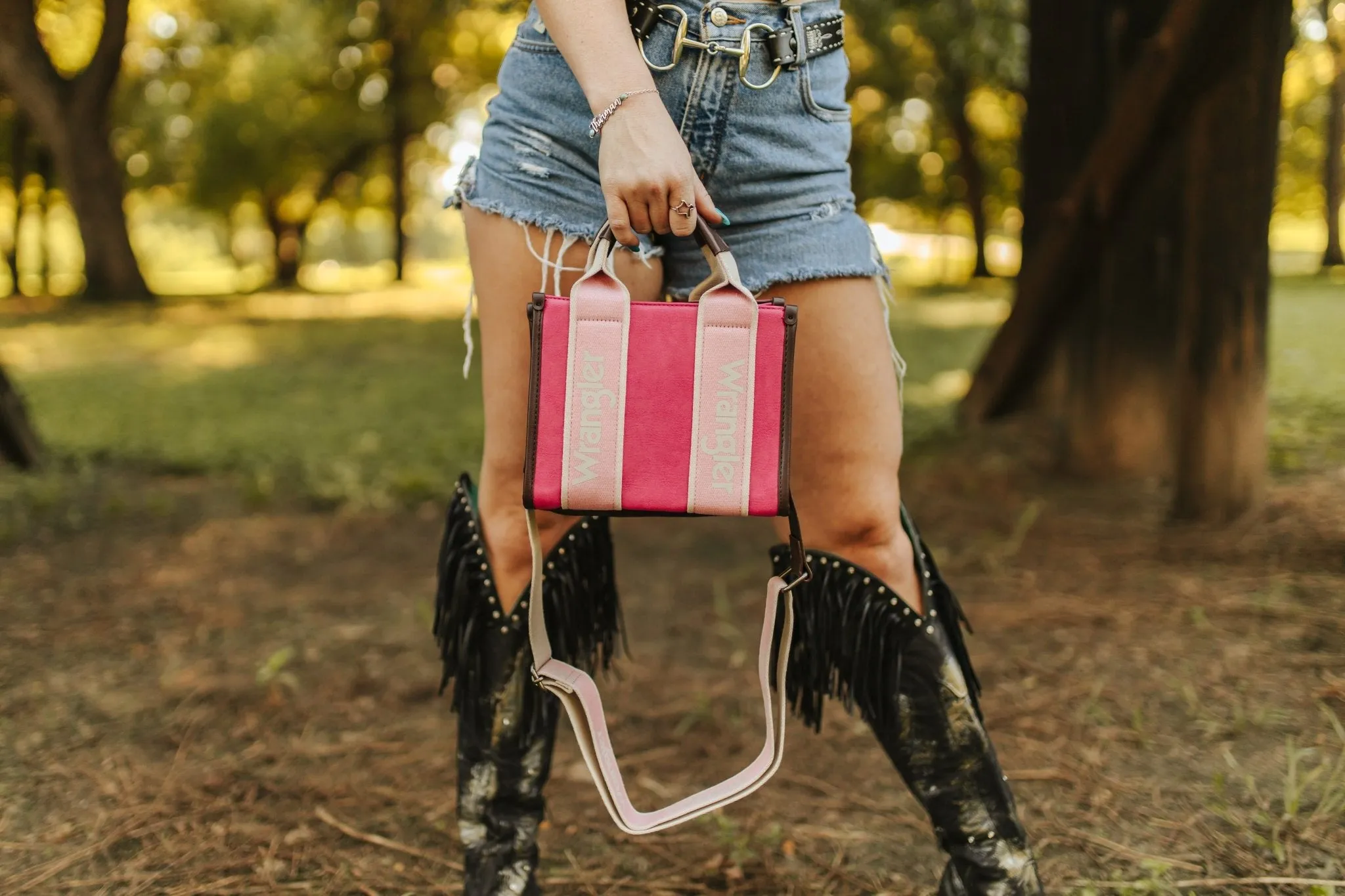 Wrangler Hot Pink Mini Tote Bag