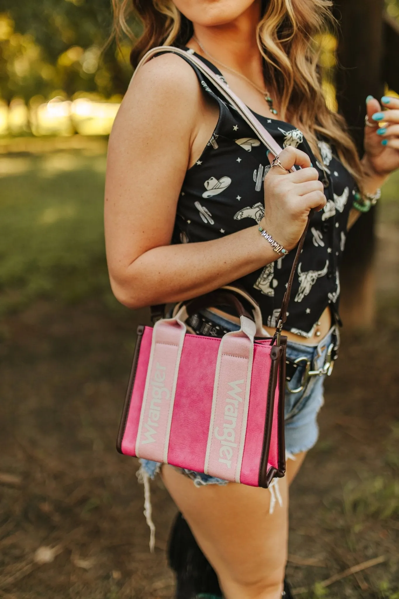 Wrangler Hot Pink Mini Tote Bag